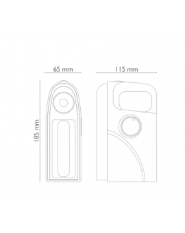 Lampada di emergenza Led portatile Bianca 25 Led ricaricabile anche a  energia solare Bianco freddo 6000K Novaline 