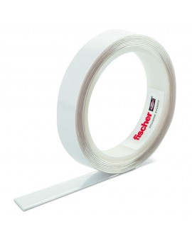 FISCHER | Nastro biadesivo trasparente. Strappo facile e preciso. Resistente fino a 10kg con soli 10cm di nastro!